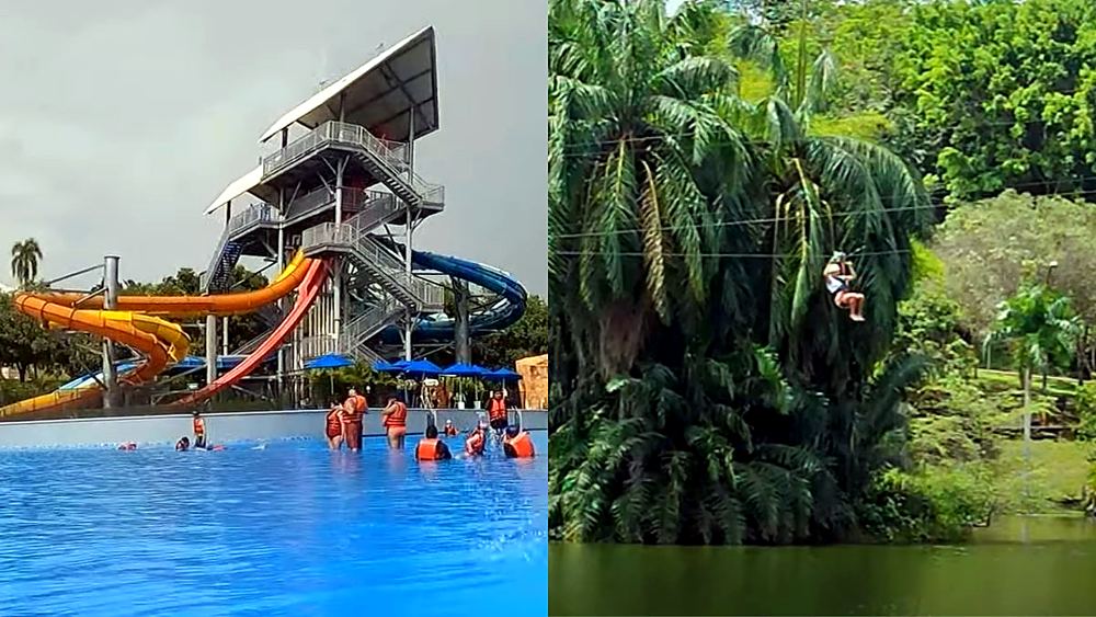 Water park and tropical nature near Melgar, Tolima